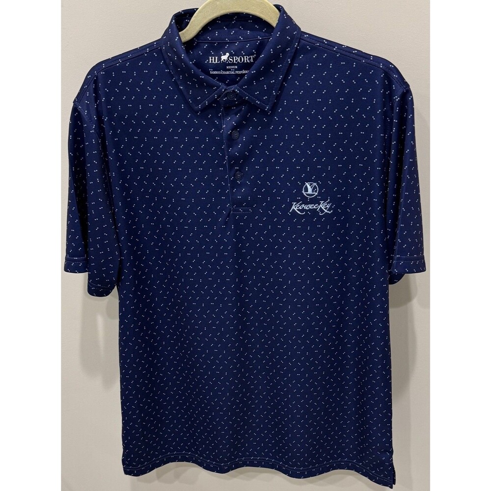 Keowee Key Golf Course - HL Sport Golf Shirt - Men's Size Medium - Blue
